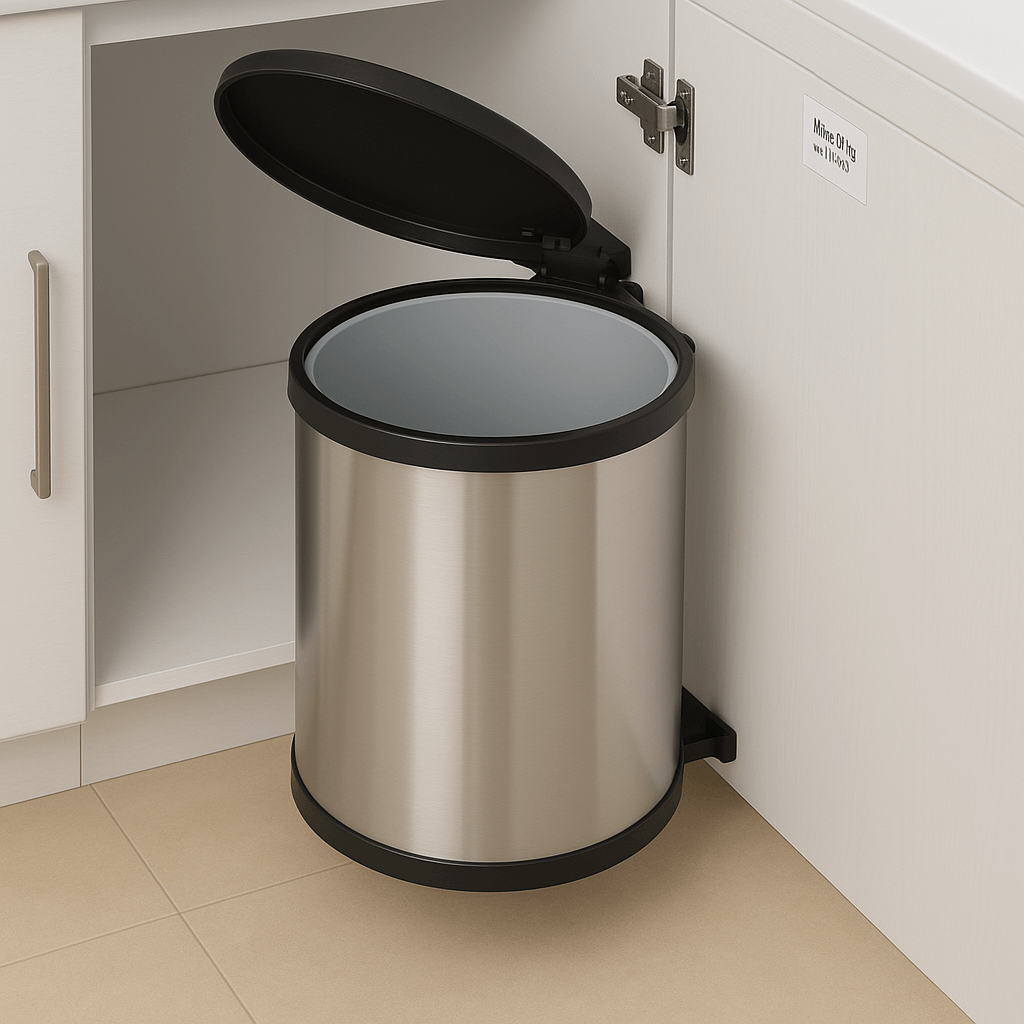 kitchen ss swing bin pullout nz Chef's Nest Bin in Kitchen Cabinet